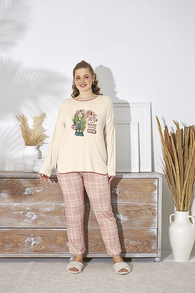 Sevim 15005 SET DE PIJAMASE IMPRIMAT BATTAL