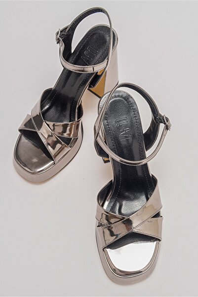 LuviShoes LELLO Platinum Women's Heeled Shoes