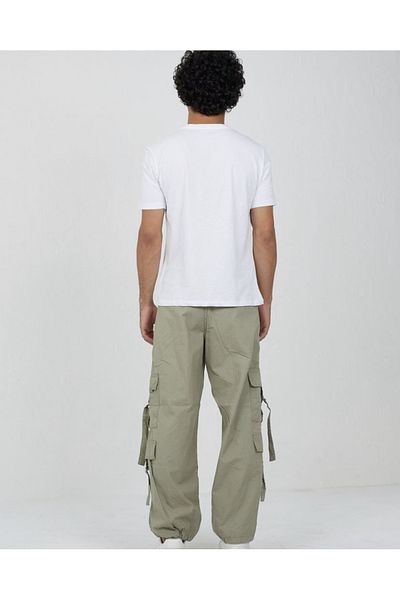 DEEFWEAR Y2k Baggy Tactical Cargo Parachute Pants with Adjustable Waist and Legs