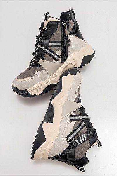 LuviShoes Cizme sport damă CLARA Ice Black