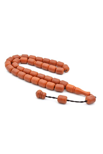 Murty99 Master Work System Barrel Cut Moire Orange Fiber Rosary Large Size