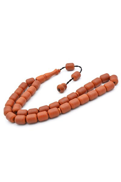 Murty99 Master Work System Barrel Cut Moire Orange Fiber Rosary Large Size