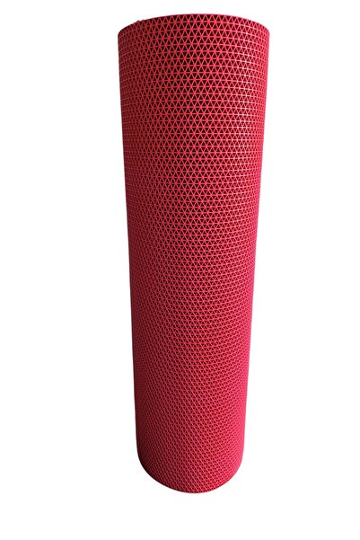 TBMPLASTİK TBM Plastic Anti-Slip Red Star Mat Width: 90cm Anti-Slip Mat