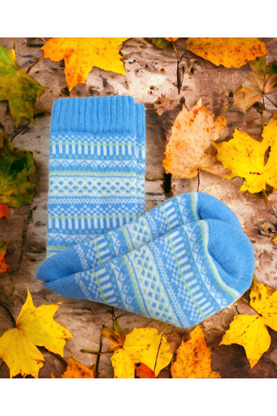 Shopiolog Изключително дебели зимни вълнени чорапи с шарки и скандинавски дизайн