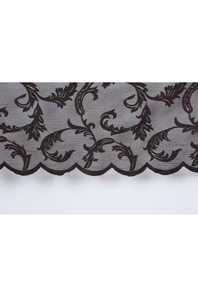 AKÇA TEKSTİL ACI BROWN COLOR SINGLE WING Pleated Background Curtain 75*260 cm