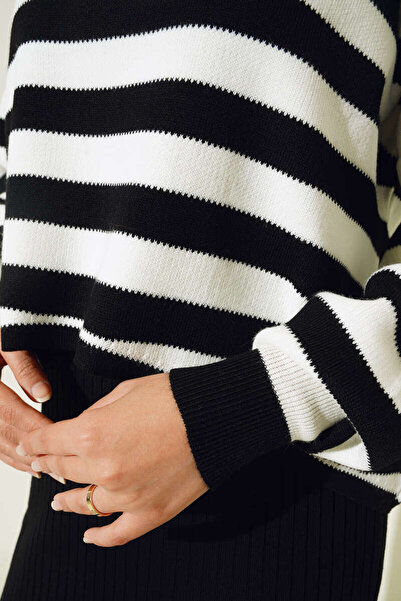 benguen 5105 Turtleneck Gilet Knitwear Suit Black