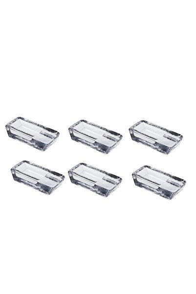 AYBABA STORE Χειροποίητο Γυάλινο Τασάκι Πούρων 6 Τεμάχια