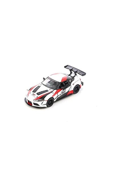 Kinsmart Toyota GR Supra Racing Concept 1:36 Beyaz Çek Bırak Model Araba