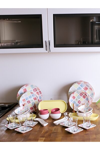 Keramika Keramika Team Breakfast Colors 41 Pieces for 6 People