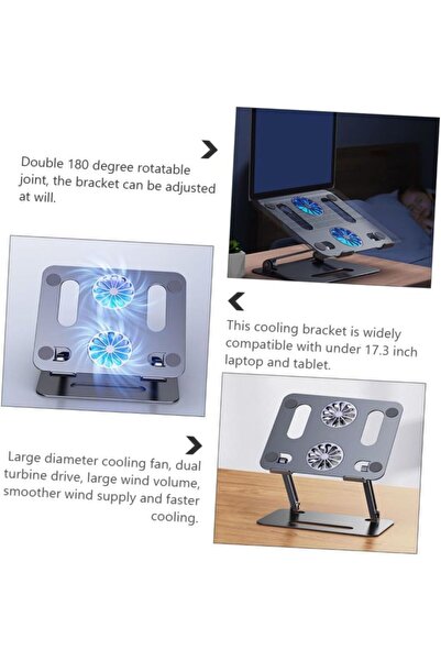 Coverzone Ποιοτική βάση ανεμιστήρα αλουμινίου για φορητό υπολογιστή για σημειωματάριο ρυθμιζόμενη 10-17 ιντσών P89F