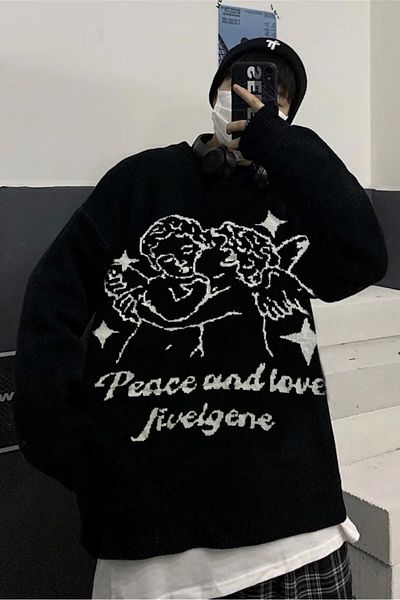 EFBUTİK Black Eros Knitwear Sweater