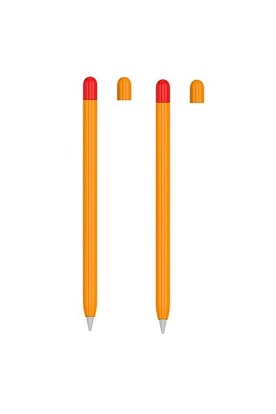 Gpack قلم أبل 2 حافظة حماية القلم سيليكون برتقالي