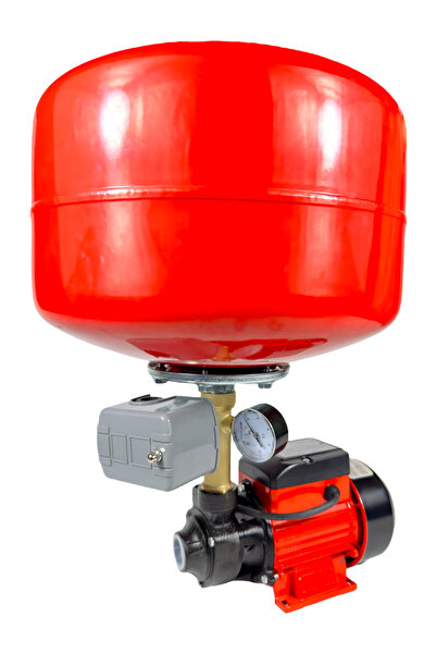 DynamicTech 24 Litre Küre Tanklı Ev Tipi Hidrofor Seti 2 Kat 2 Daire 0,50hp 3...