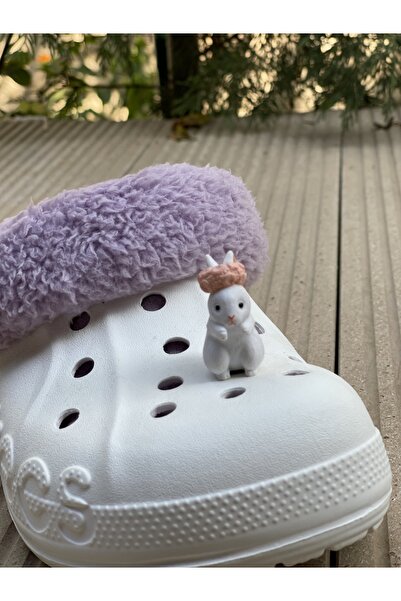 Crocs 3d Taçli Tavşan Croc Süsü/ Üç Boyutlu Süs/ Terlik Süsü