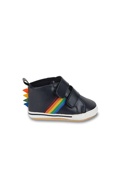 First Step Dino Şeritli Patik Bebek Patik Günlük Ayakkabı G-2358-LACIVERT Lacivert