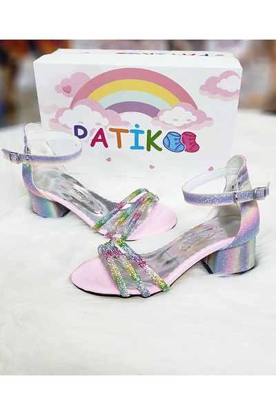 patik ayakkabı PANTOF cu toc curcubeu