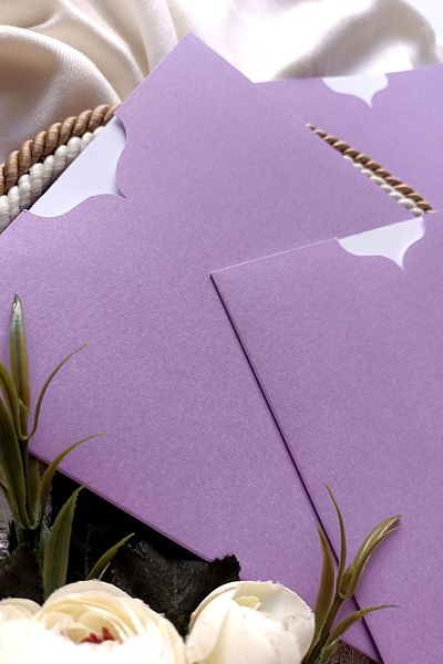 Dekorden Lilac Invitation Envelope - 16x16 cm - 100 pieces