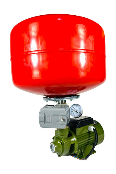 DynamicTech 24 Litre Küre Tanklı Ev Tipi Hidrofor Seti 2 Kat 2 Daire 0,50hp 3...