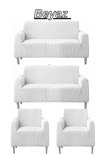 HEYTGAH Set de scaune și canapea 3+3+1+1 flexibil și elastic - husă/husă lavabilă