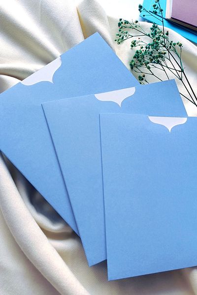 Dekorden Light Blue Invitation Envelope - 16x16 cm - 100 pieces