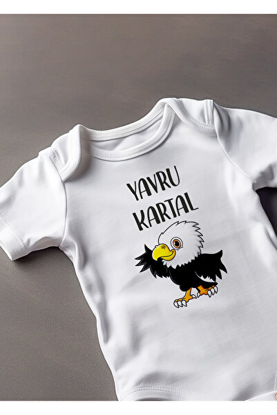 Lotus Baby Short Sleeve 100% Cotton Baby Eagle Design Baby Bodysuit