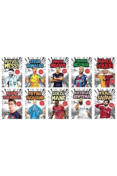 Yakamoz Yayınları Çocuklar İçin Ünlü Futbolcular 10 Kitap Set
