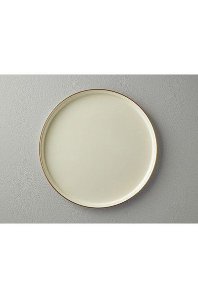 English Home 33 Cm Cream Isidora Enameled Round Tray