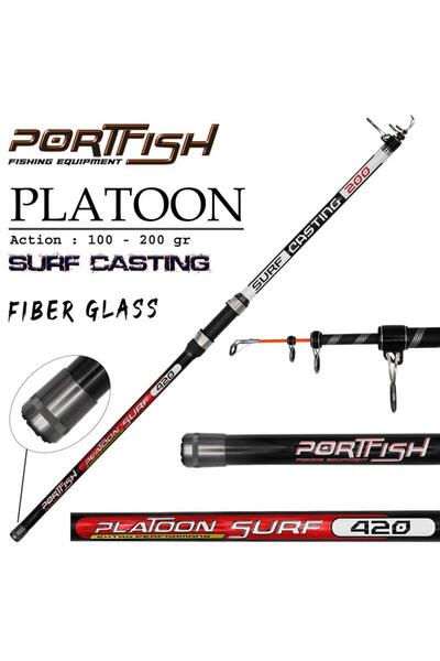 Genel Markalar Portfish Platoon Surf 420 Cm 100-200 Gr  Surf Olta Kamışı