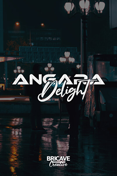 Bricave Angara Delight Yazı JDM Araba-Motosiklet Cam Etiket Sticker 20x6cm