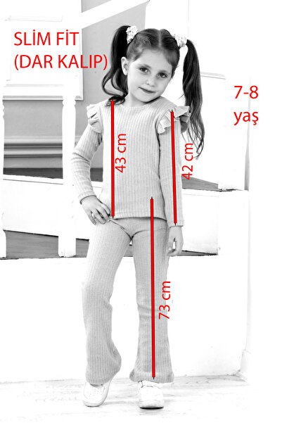 Genel Markalar Raporlu Şardonlu Kız Çocuk Takım (DAR KALIP, 1 BEDEN BÜYÜK ALMANIZI TAVSİYE EDERİZ)