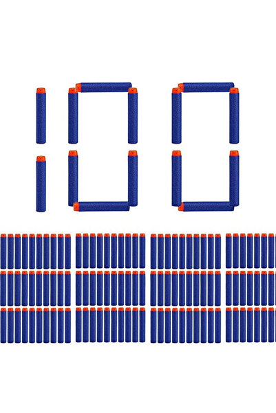 Nerf Mermi Premium Yumuşak Sünger Mermi 100 Adet