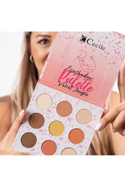 Cecile Rose Water Make Up Eyeshadow Palette Velvet Jungle
