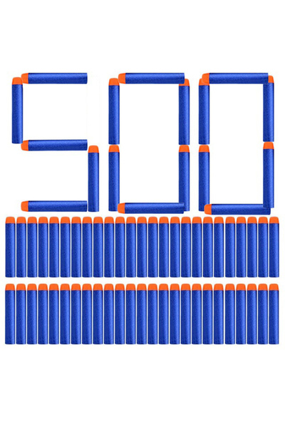 Nerf Yedek Mermi 500 Adet Premium Kalite Yumuşak Sünger Mermi