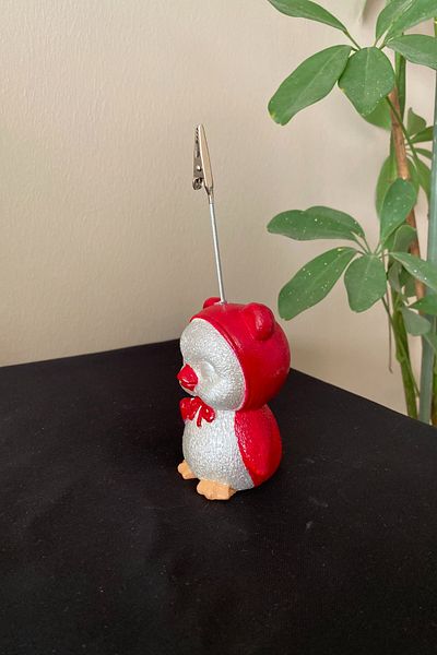 Tasarloxi Big Penguin Red Note Holder