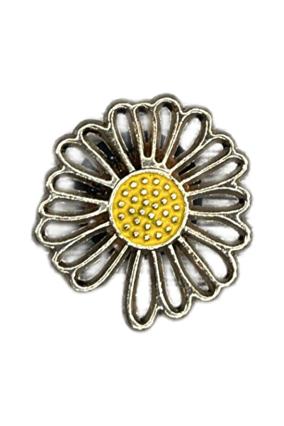 Crocs Metal Taşlı Terlik Süsü Çiçek-Metal Taşlı jibbitz-Metal Taşlı Charm-metal terlik süsü