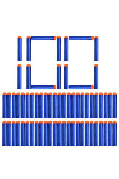 Nerf Yedek Mermi 100 Adet Premium Kalite Yumuşak Sünger Mermi