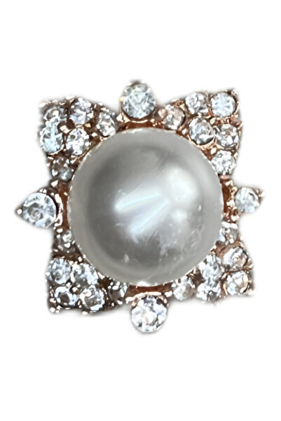 Crocs Metal Taşlı Terlik Süsü İnci ve Taş-Metal Taşlı jibbitz-Metal Taşlı Cha...