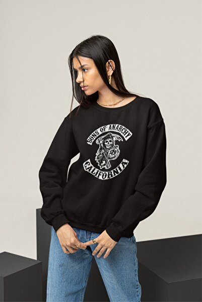 macklin للجنسين النساء الرجال أبناء الفوضى المطبوعة طاقم الرقبة البلوز