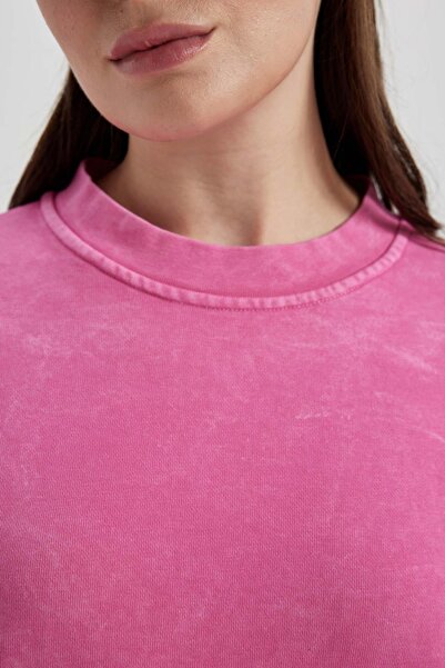 DeFacto Φούτερ Regular Fit Crew Neck Tunic B5244ax23au