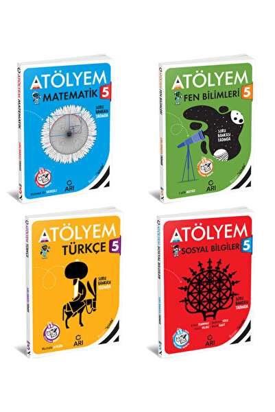 Arı Yayıncılık Arı Yayınları 5 Sınıf Matematik Fen Türkçe Sosyal Akıllı Atölyem Seti 4 Kitap