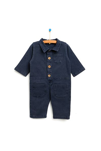 ebebek Hello Baby HelloBaby Great Kingdom Theme Baby Boy Jumpsuit Without Booties