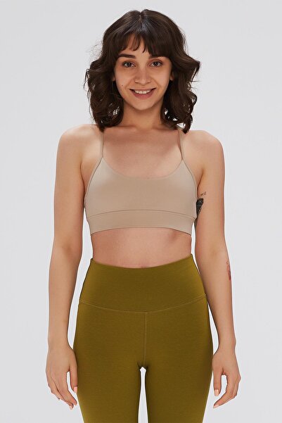 Comm-Ci Sutien sport Juniper Nude Back Detaliat cu bretele subțiri