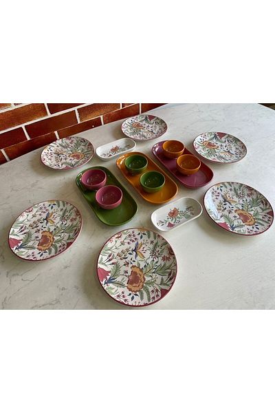 Keramika Pateh 17 Piece Breakfast Set