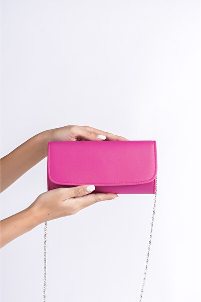 Moda Değirmeni Fuchsia Satin Women's Evening Dress Bag BG1178-310-0001