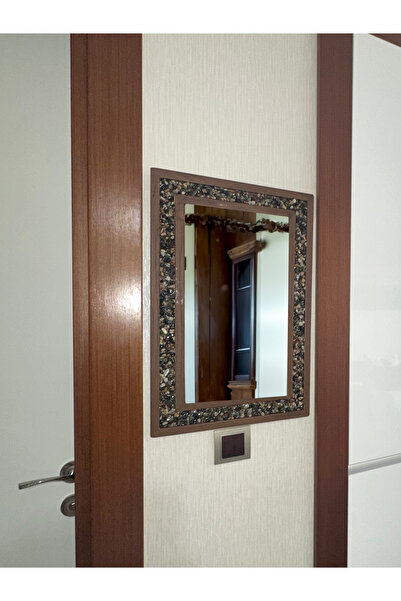 ESTİLOTASARIM DEKORATİF EL YAPIMI DERE TAŞI AYNA