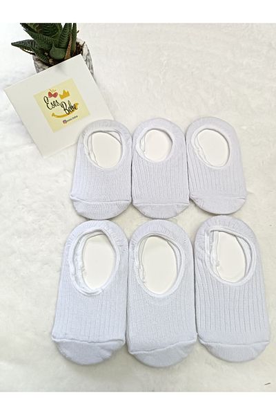 ESES BEBE Set of 6 baby children's plain ballerina socks