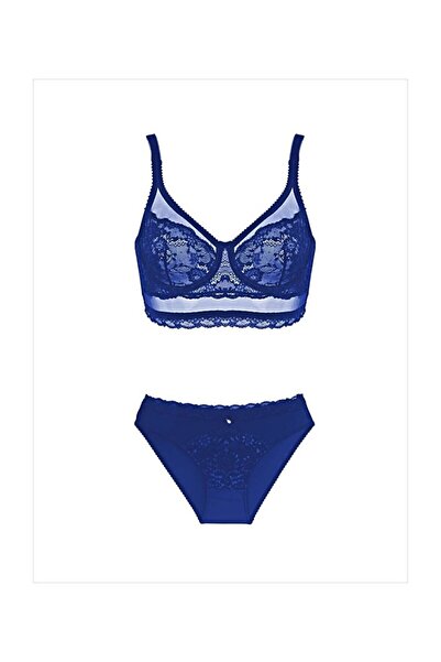 AYYILDIZ Σετ 665 Navy Blue Bralet