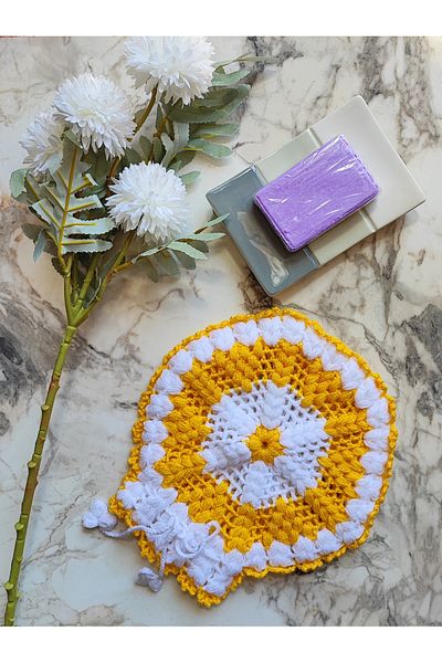 mbmh made by may hand Hand Knitted Bath Washcloth Dowry Washcloth Madebymyhand