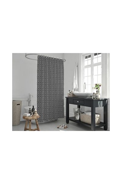 Tropik Perdeau de duș pentru baie Jackline Double Wing 2x110x200cm Noua Colecție