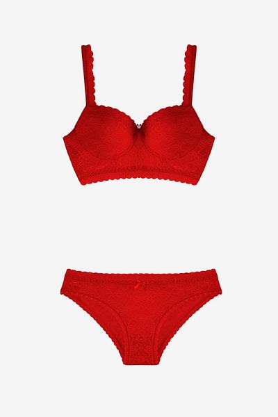AYYILDIZ 464 Red Bustier Set